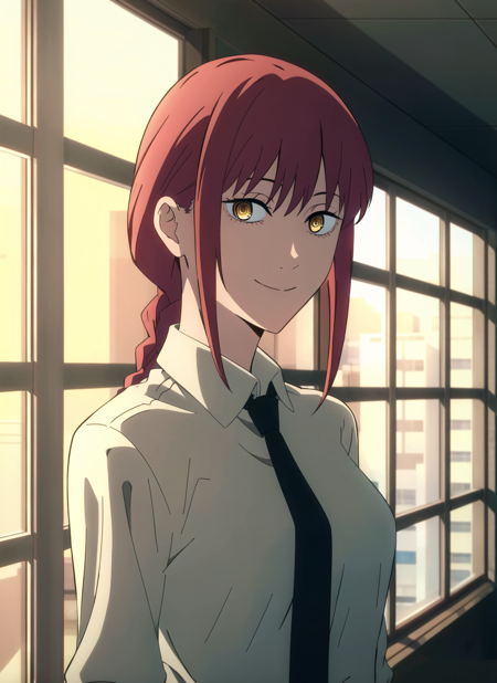 3978527730-3357242141-csm anime style, makima _(chainsaw man_), 1girl, solo, necktie, smile, braid, looking at viewer, shirt, black necktie, ringed ey.png